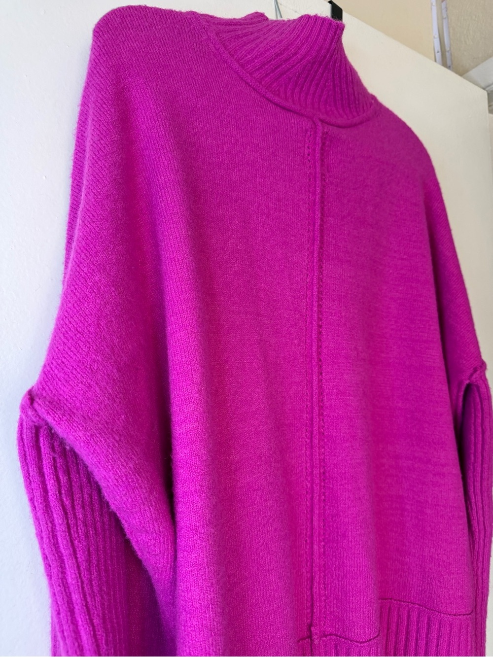 Maeve Anthropologie Fuchsia Wool Blend Sweater Size S - Picture 8 of 10